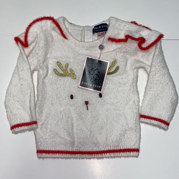 New Andy & Evan sweater dear 9-12 Months - Picture 3 of 5